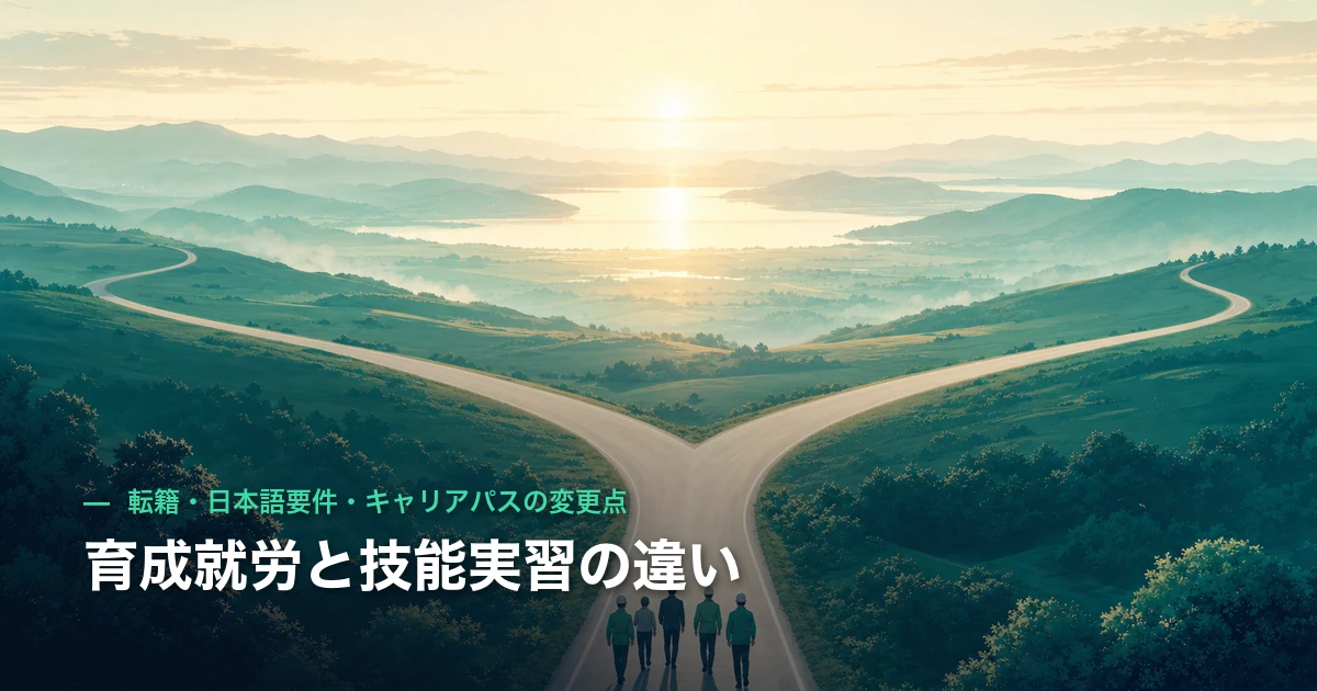 育成就労と技能実習の違い｜転籍・日本語要件・キャリアパスの変更点
