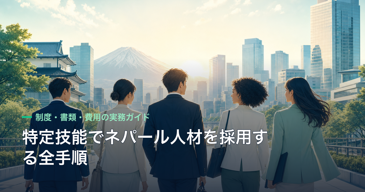 特定技能でネパール人材を採用する全手順｜制度・書類・費用の実務ガイド
